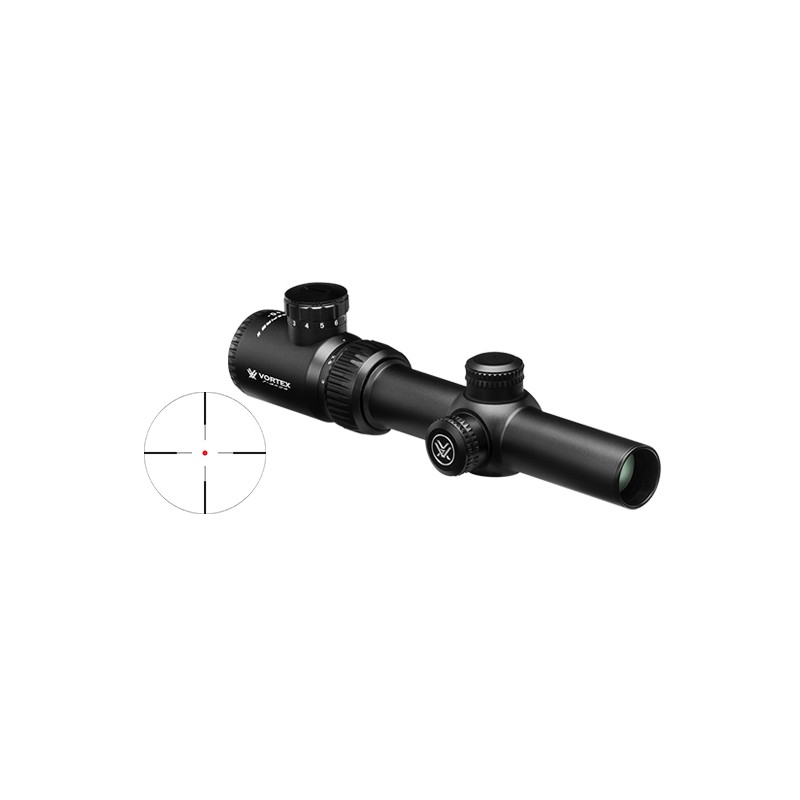 Lunettes Vortex Crossfire II 1-4x24 - V-Brite IL SFP MOA