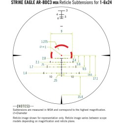 Pack Lunette Vortex Strike Eagle 1-6x24 gen 2 + Montage