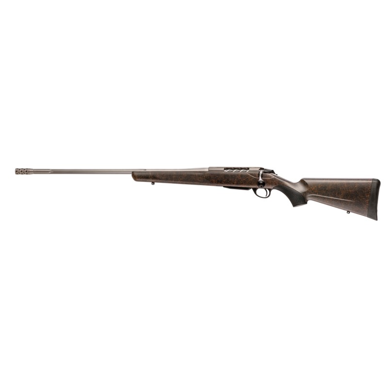 Carabine de chasse TIKKA T3X Roughtech Flutée - Gaucher - Orange/Maron