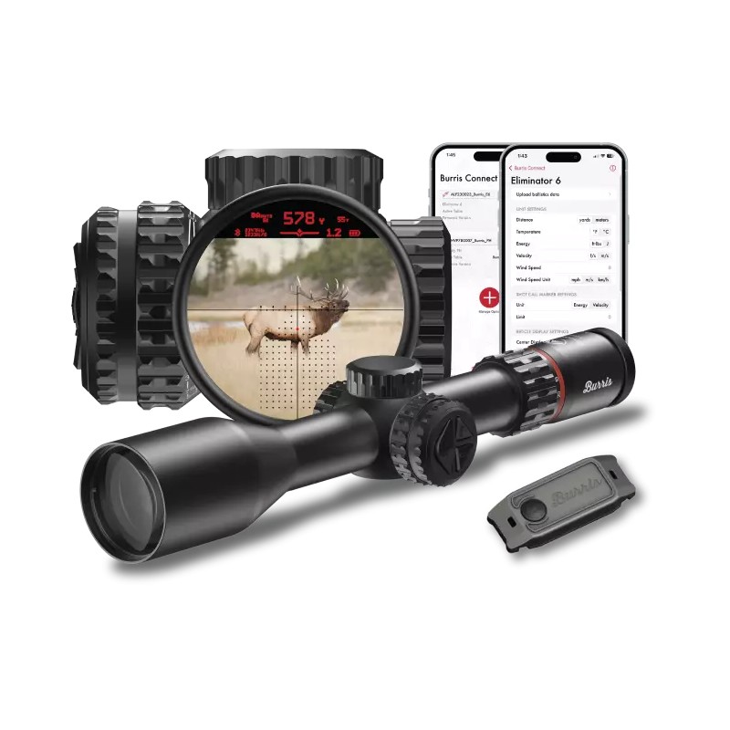 Lunette de Chasse intelligente Burris Laserscope Eliminator VI - 4-20x52 - Réticule X177 Eliminator 6