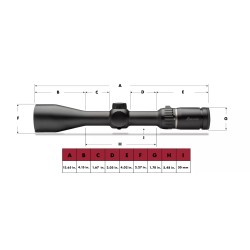 Lunette de chasse Burris Four X E - 3-12x56 - Réticule 3P4
