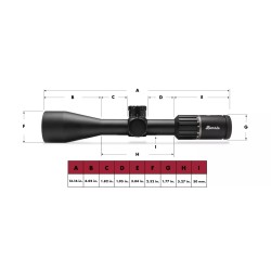 Lunette de tir Burris RT-15 - 3-15X50mm - réticule SCR 2 MIL