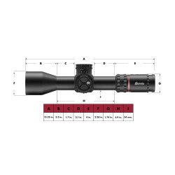 Lunette de tir Burris XTR PS - 3.3-18X50 - SCR2 MIL
