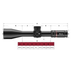 Lunette de tir Burris XTR PS - 5-30X50 - FFP SCR-2
