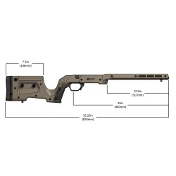 Châssis MDT XRS pour Rem 700 SA - FDE