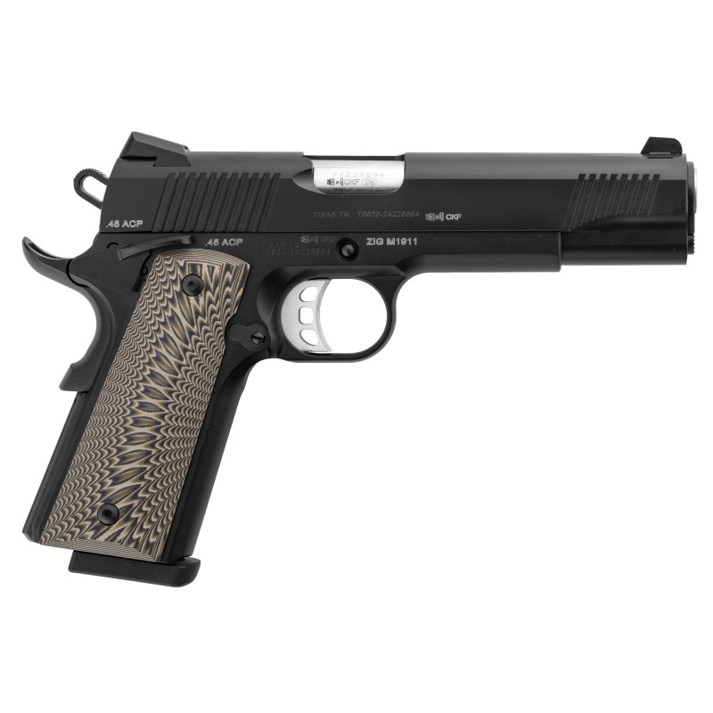 Pistolet Tisas ZIG m 1911 - Cal. 9x19 - Canon 5'' - Noir