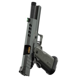 Pistolet Tisas 2011 Bull Barrel Full Frame Night Stalker - Cal. 9x19 - Canon 5.4'' Fileté - Gris platinium