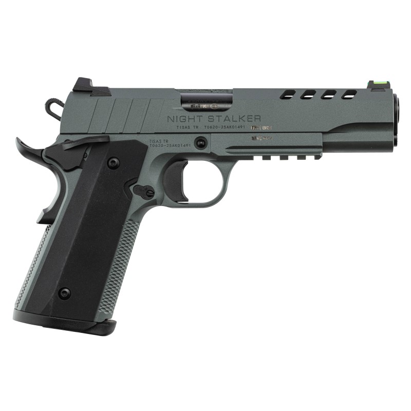 Pistolet Tisas Zig PC 1911 Night Stalker - Cal. 9x19 - Canon 5'' - Gris platinium