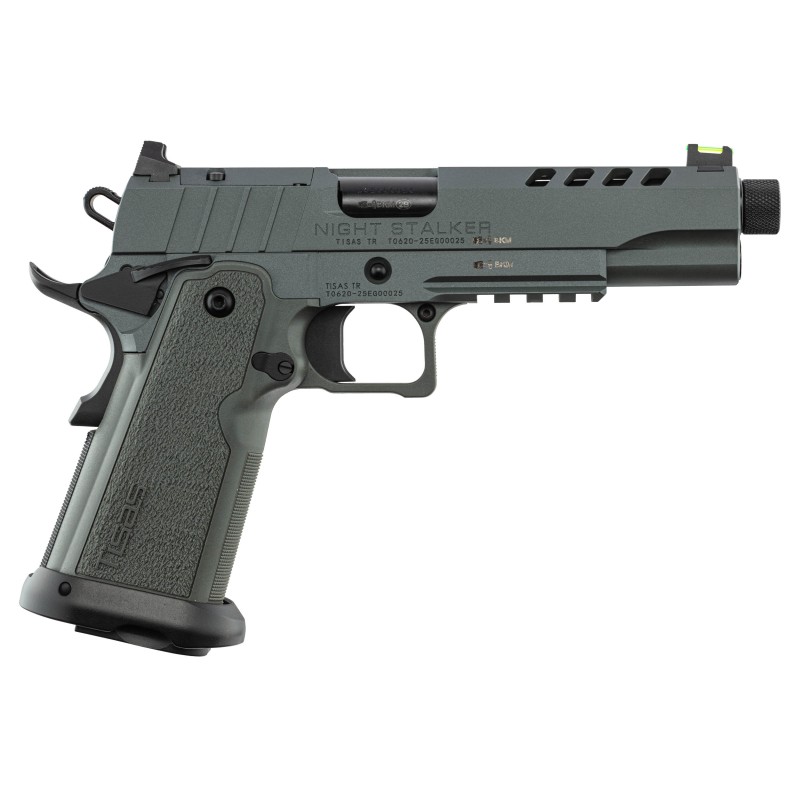 Pistolet Tisas 2011 Bull Barrel Night Stalker - Cal. 9x19 - Canon 5.6'' Fileté - Platinium Grey