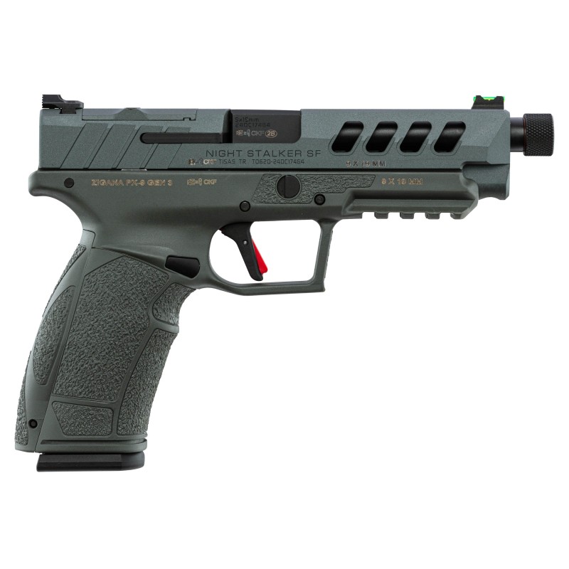 Pistolet Tisas Night Stalker SF - Cal. 9x19 - Canon 5'' Fileté - Gris