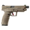 Pistolet Tisas PX-9 Tactical - Cal. 9x19 - Canon 5'' Fileté - FDE