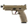 Pistolet Tisas PX-9 Tactical - Cal. 9x19 - Canon 5'' Fileté - FDE