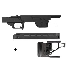 Kit Vision Legacy pour Rem 700 Long Action Medium AICS - ( Partie centrale + Crosse  + Garde Main Covert Gen 2 )