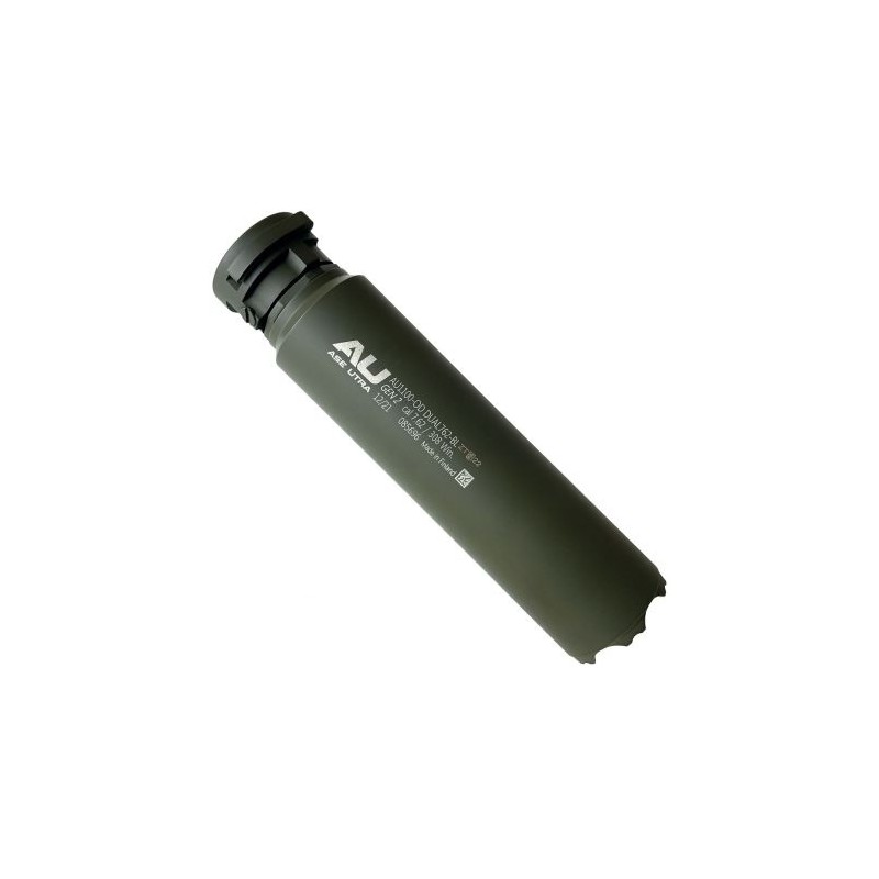 Silencieux Ase Utra Dual 762-Borelock Gen 2 - Cal. 7.62 / .30 - Cerakote OD Green