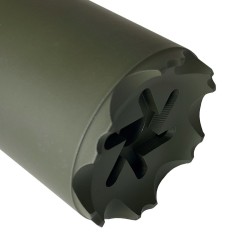 Silencieux Ase Utra Dual 762-Borelock Gen 2 - Cal. 7.62 / .30 - Cerakote OD Green