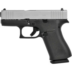 Pistolet Glock 43X Silver Slide - Cal. 9x19 - Silver Noir