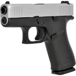 Pistolet Glock 43X Silver Slide - Cal. 9x19 - Silver Noir