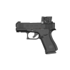 Pack Pistolet Glock 43 X Mos avec Point Rouge Aimpoint COA - Cal. 9x19 - Noir