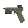 Pack Pistolet Glock 45 Mos avec Point Rouge Aimpoint COA et Lampe Tactical light GTL ll Led - Cal. 9x19 - Hunter Edition