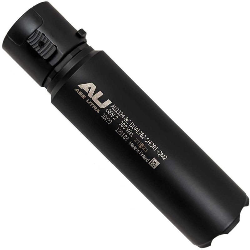 Silencieux Ase Utra Dual Short 762-QM2 - cal. 30 - Montage QD - Cerakote Noir
