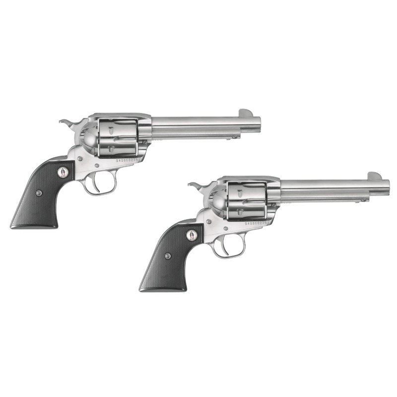 Promo Paire de Revolver Ruger Vaquero SASS - Cal. 45 Colt - Inox