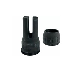 Pack Silencieux Ase Utra Dual Short 556-S-BL - 223 / 222 - Montage Borelock - Cerakote OD Green + Cache flamme
