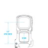 Montage Scalarworks Leap-03 Acro QD - Hauteur 4.0 cm