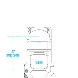 Montage Scalarworks Leap-04 RMR QD - Hauteur 4.0 cm