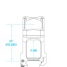 Montage Scalarworks Leap-04 RMR QD - Hauteur 4.9 cm