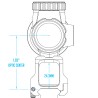 Montage Scalarworks Leap-05 Trijicon MRO QD - Hauteur 4.9 cm
