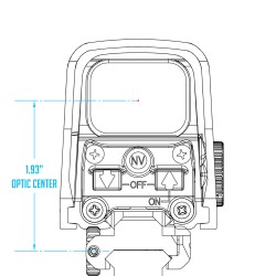 Montage ScalarWorks Rehausse Leap-15 Picatinny QD - Hauteur 4.9 cm