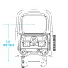 Montage ScalarWorks Rehausse Leap-15 Picatinny QD - Hauteur 4.9 cm