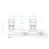 Montage ScalarWorks Fuse-02 Monobloc Cantilever - Diamètre 30 mm - Hauteur 4.0 cm