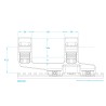 Montage ScalarWorks Fuse-03 Monobloc Cantilever - Diamètre 34 mm - Hauteur 4.3 cm