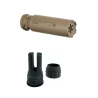 Pack Silencieux Ase Utra Dual Short 556-S-BL - 223 / 222 - Montage Borelock - Cerakote FDE + Cache flamme