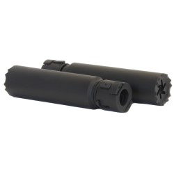 Silencieux Ase Utra Dual Short 556 - QM2 - 223 / 222 - Montage QD - Cerakote Noir