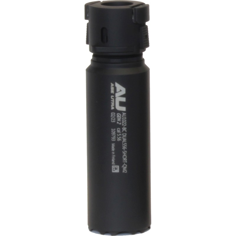 Silencieux Ase Utra Dual Short 556 - QM2 - 223 / 222 - Montage QD - Cerakote Noir